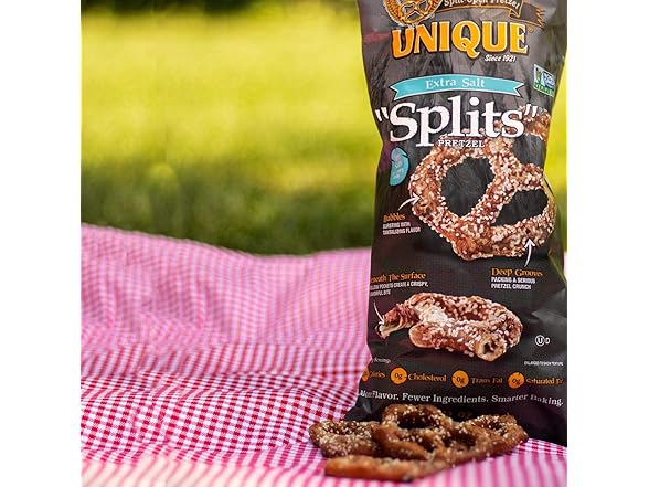 Unique Snacks Unique Pretzel Splits Extra Salt, 11 oz