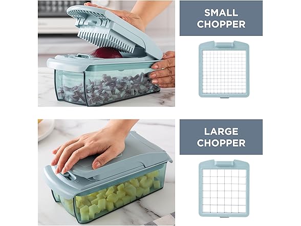 Cook with Color Vegetable Chopper Blue