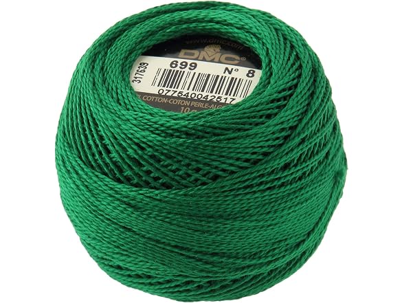 DMC Pearl Cotton Balls Color 699, Size 8,