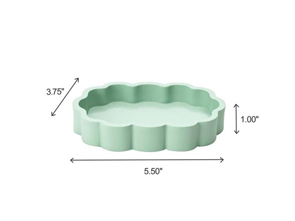 J&V Textiles 7 Pc Resin Bathroom Accessories Set SAGE