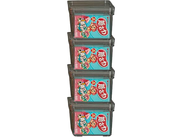Basicwise Set of 3 Small Clear Storage Containers with Lid