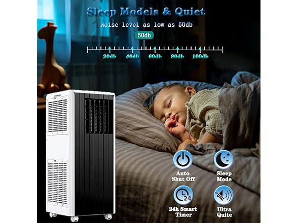 DYTesa 8000 BTU Portable Air Conditioner for 350 Sq.Ft