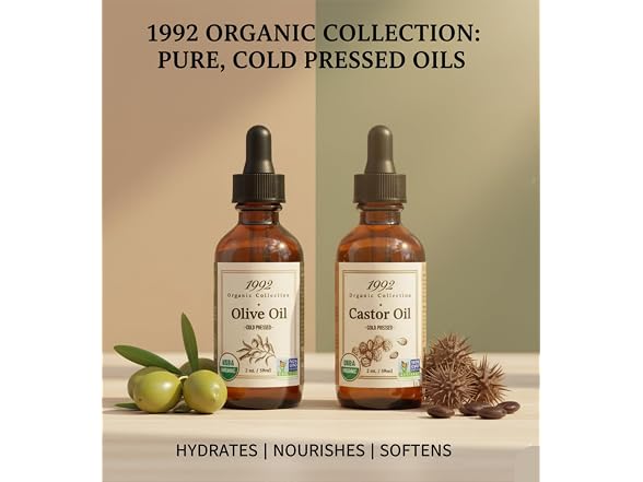 Tropic Isle Castor Oil and Olive Oil 2 Piece Set