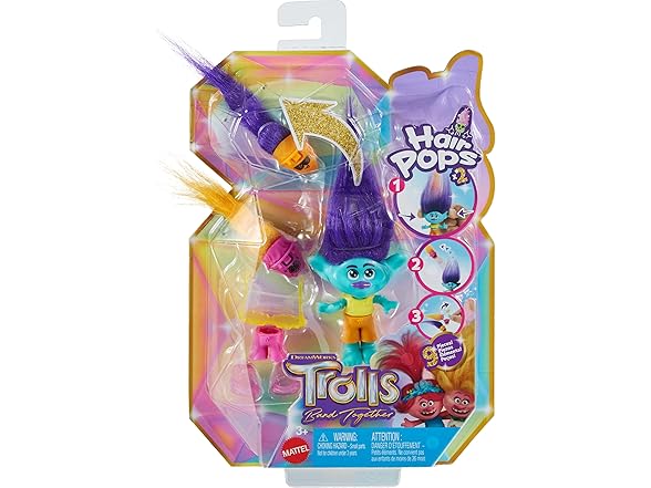 Mattel DreamWorks Trolls Band Together Hair Pops