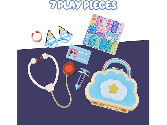 Bluey Cloud Bag Doctor Playset, Play Doctor