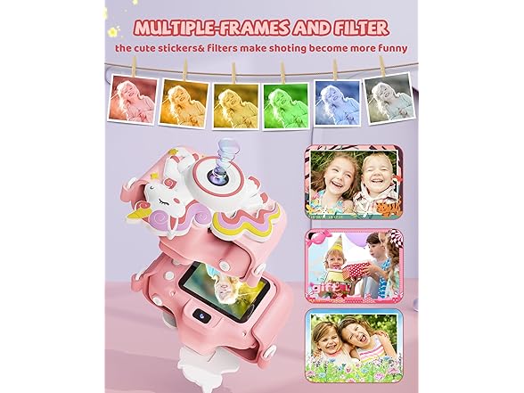 kikapabi Unicorn Kids Camera