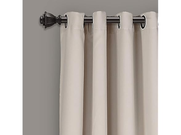 Lush Decor Grommet Blackout Curtain Panels, 52" W x 120" L