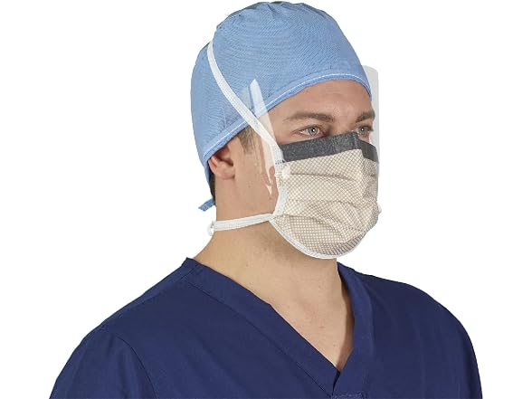 HALYARD FLUIDSHIELD 2 Fog-Free Mask, 100)