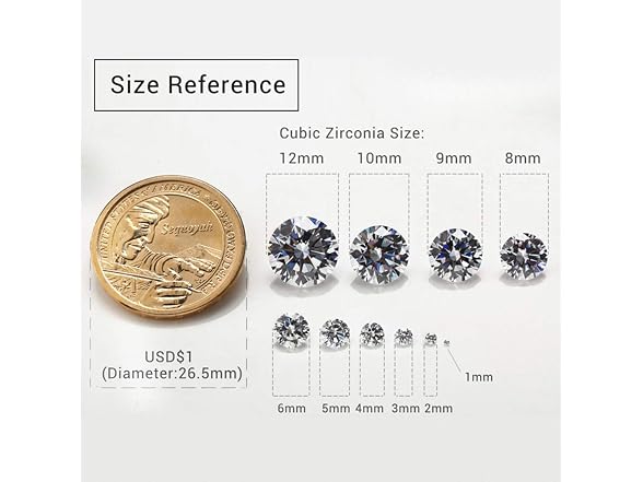 Generic ZBJGEMS 1PCS Per Colors Total 15pcs Mixed CZ Stones