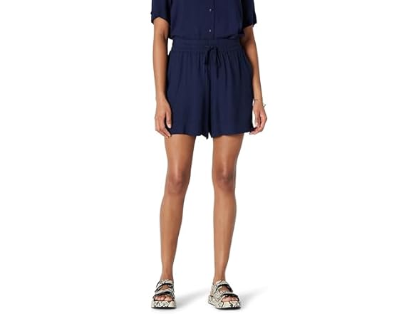 AE Womens HighRise RelaxedFit Twill PullOn Shorts