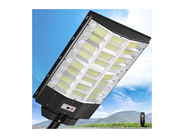 TOWPONICS 905-1 12000W Solar Street Lights, 1 pack