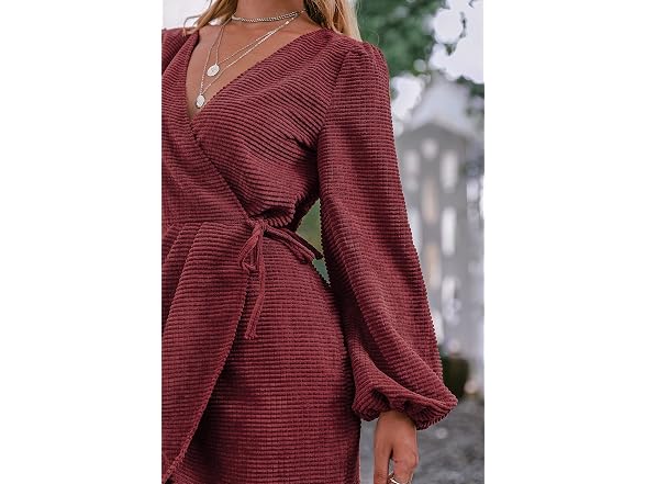 BerryGo Women (X-Large Petite) Dress Wine Red