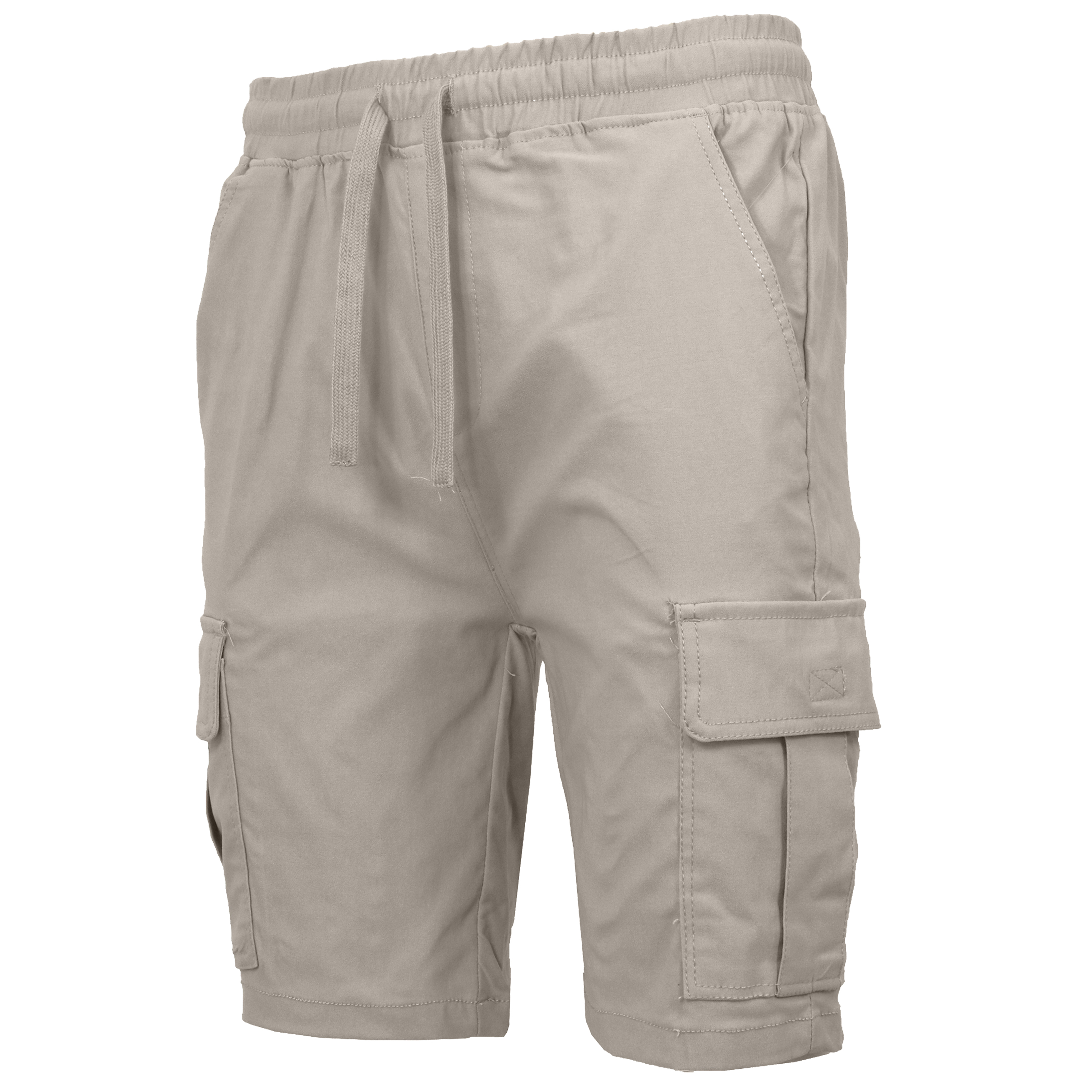 Mens Super Stretch Pull-On Cargo Shorts - Gallery 60