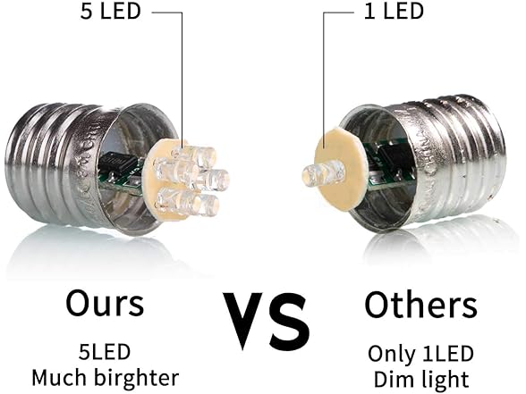 Brightown 100 Pack C9 LED Replacement Christmas Light Bulbs