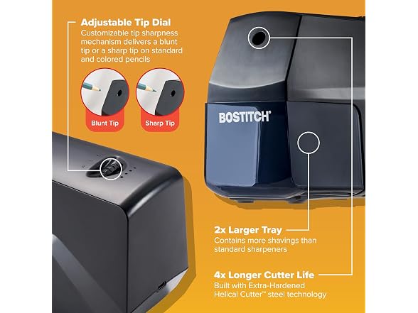 Bostitch Portable Rechargeable Battery Pencil Sharpener