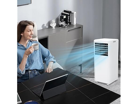 DrawVibe 8,000 BTUs 3-In-1 Portable Air Conditioner
