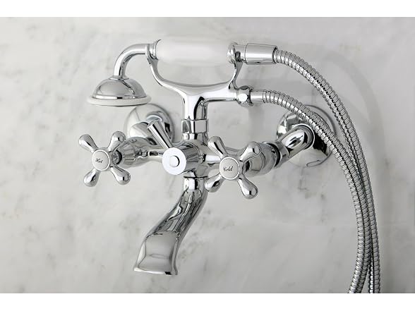 Kingston Brass KS265C Clawfoot Tub Wall Mount Faucet