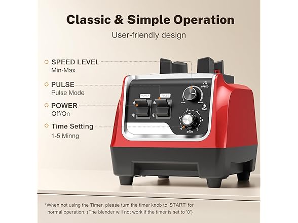 Magetang 1800W Blender for Smoothies