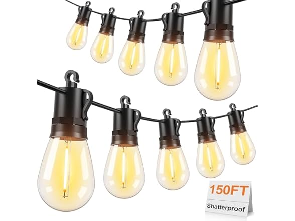 Brightever 150FT Outdoor String Lights