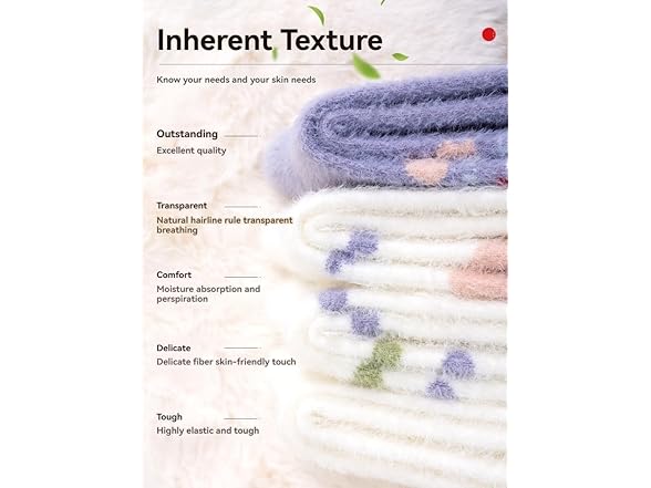 WaziHou Women Fuzzy socks slipper 