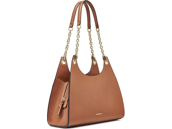 HALSTON Janis Rocky Road Top Zip Hobo