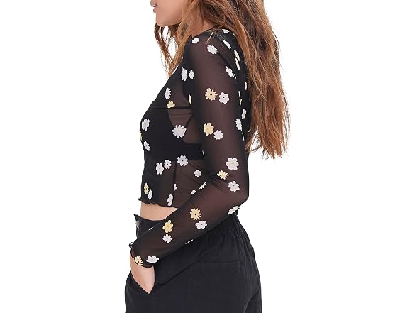 Forever 21 (M) Sheer Mesh Top