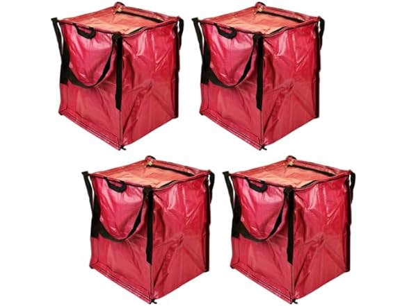 DURASACK 4PK Holiday Storage w/ Zipper Pick Color