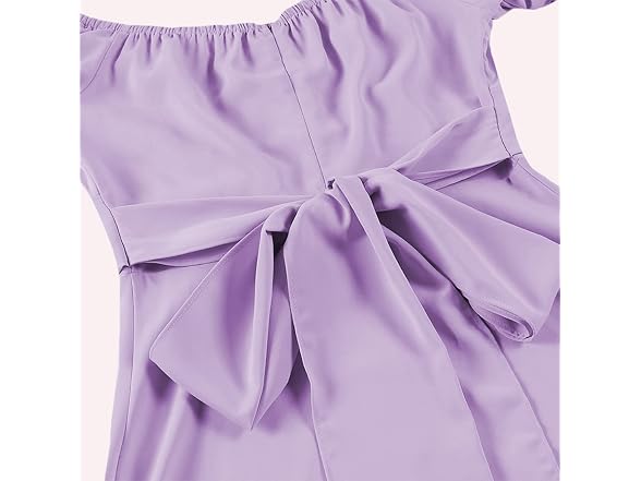 Lyaner Women (L) Off Shoulder Wrap Ruffle Dress