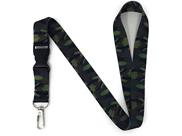 Vinylcation Camo Lanyard Keychain and