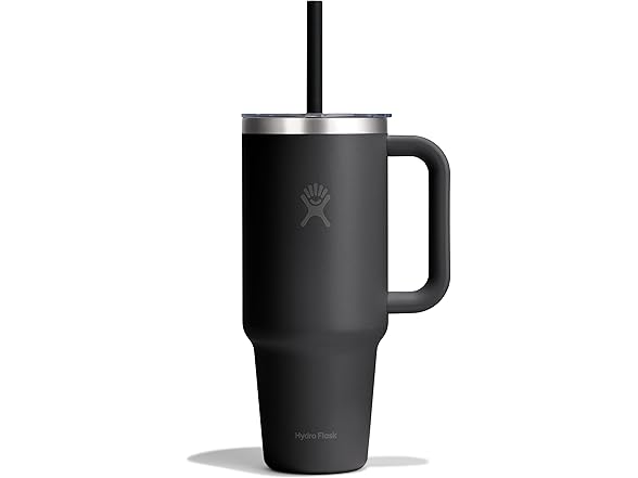 Hydro Flask 40oz Clear Lid Travel Tumbler -Black