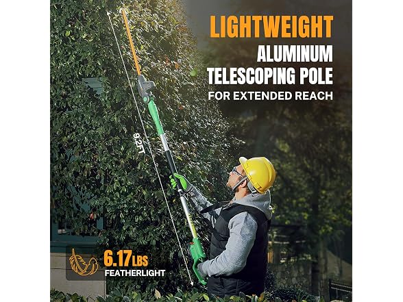 WORKPROX 20V Cordless Pole Hedge Trimmer