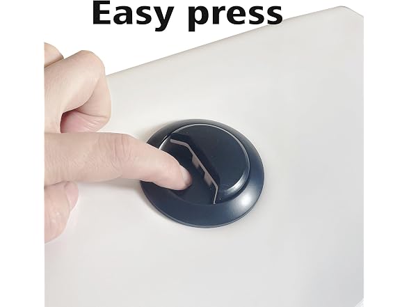 Matte Black Toilet Push Button Round 48mm Thread D