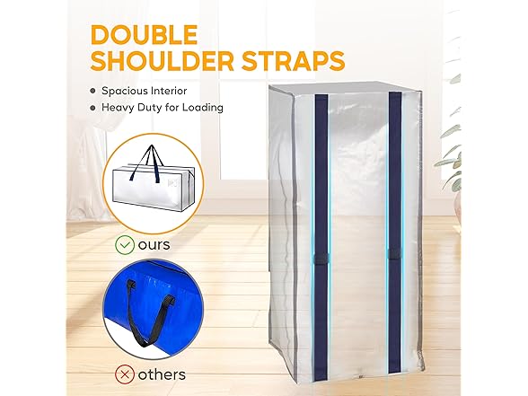 HealSmart 10 Pack Extra Large Moving Bags