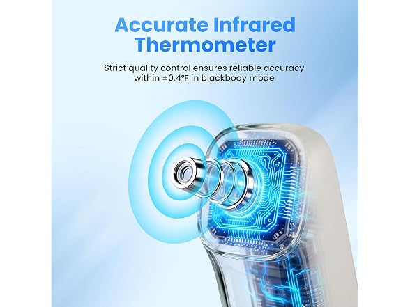 TIZZIOR 3-in-1 Ear Forehead Thermometer