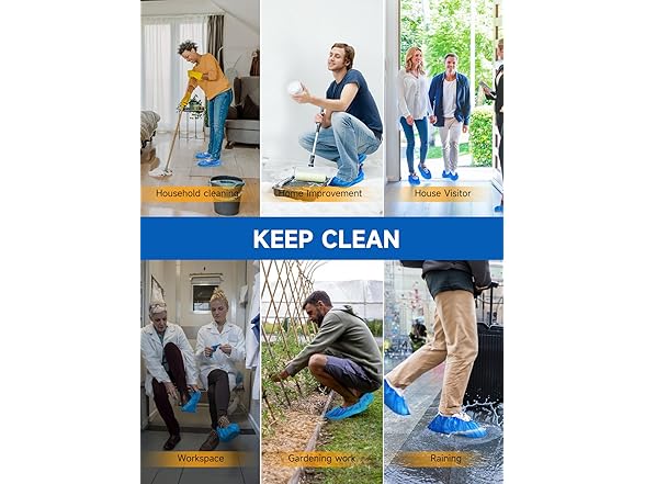 Shoe Covers Disposable Non Slip Pack of 300 (150 Pairs)