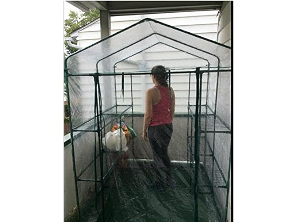 Home-Complete Walk in Greenhouse with 8 Sturdy Shelves