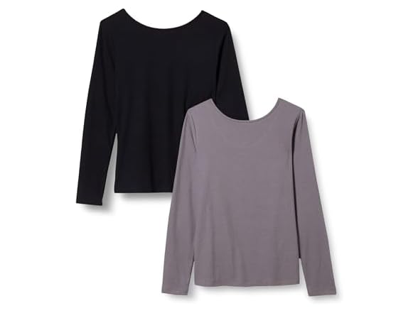 Amazon Essentials Women 2-Pack Scoop Back Long