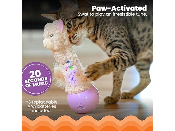 Catstages Electronic Dancing Llama Interactive Cat Toy