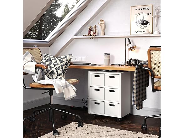 Jela Solid Wood Roll Cart Cubby