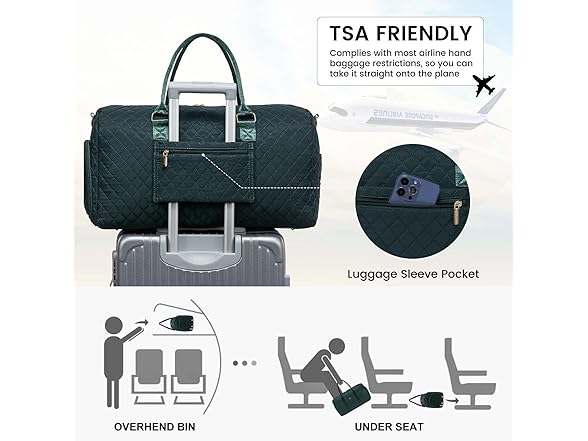 Travel Duffle Bag With Toiletry Bag