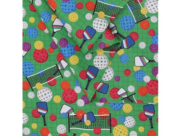 Mook Fabrics Cotton Pickle Ball, Green
