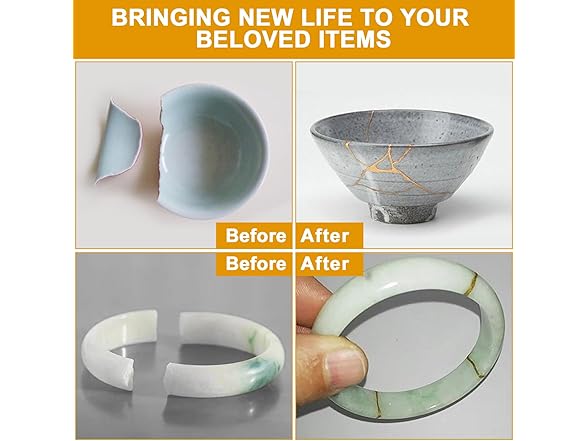 deuvuo Kintsugi Repair Kit Gold