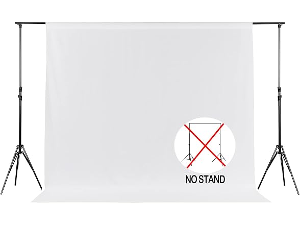 Joccun 5X7FT White Backdrop Background
