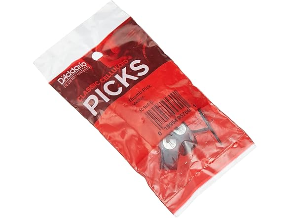 (5 PACK) D'Addario Celluloid Thumb Picks