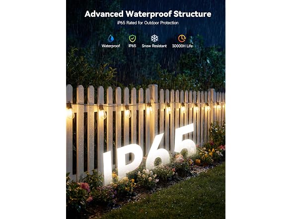 Minetom 164 FT S14 Outdoor String Lights
