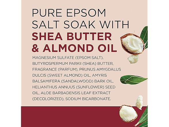 Dr Teal's Epsom Salt Shea & Almond 3lbs