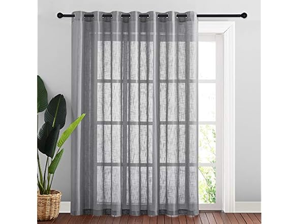 NICETOWN Linen Textured Window Curtain