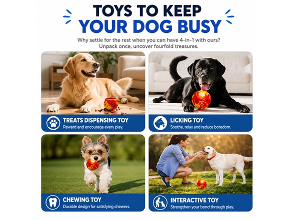 Dog Treat Ball w/ Freezer Tray