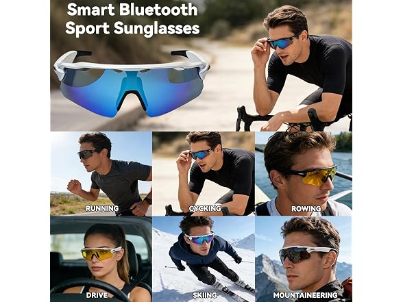 Zigtik Bluetooth Audio Sports Glasses