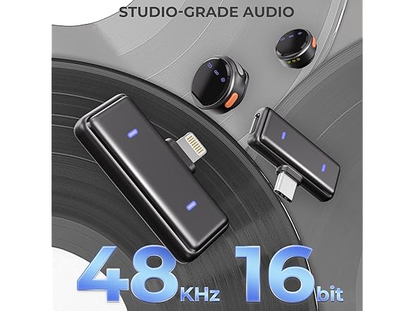 Moman Coin Wireless Lavalier Microphone for iPhone/Android